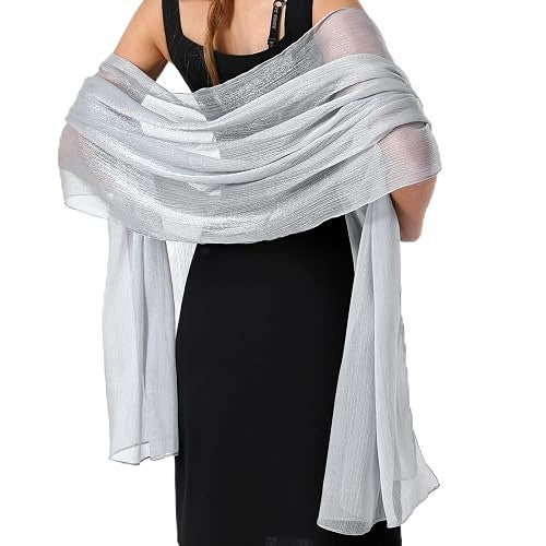 WOMEN'S SHAWL CHIFFON ELEGANT ETHOLA SHOULDER SCARF LIGHT SOFT Brand no brand