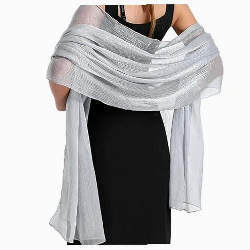 WOMEN'S SHAWL CHIFFON ELEGANT ETHOLA SHOULDER SCARF LIGHT SOFT