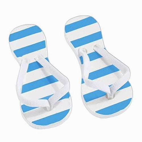 WOMEN'S SLIDES STRIPES 3 CM BAG 2 PAIRS FOR LADY FOR GIFT HOME