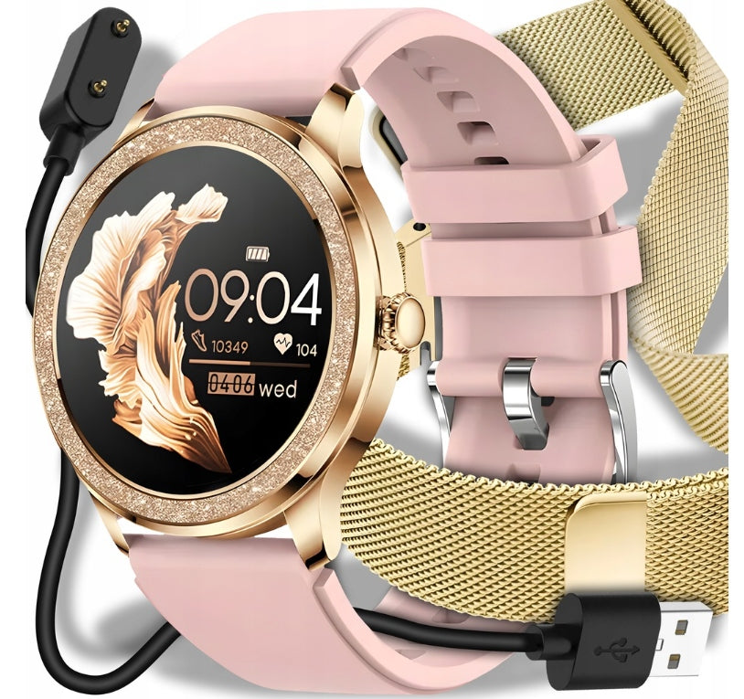 WOMEN'S SMARTWATCH FOR WOMAN TALK PRESSURE WATERPROOF MENU PL
