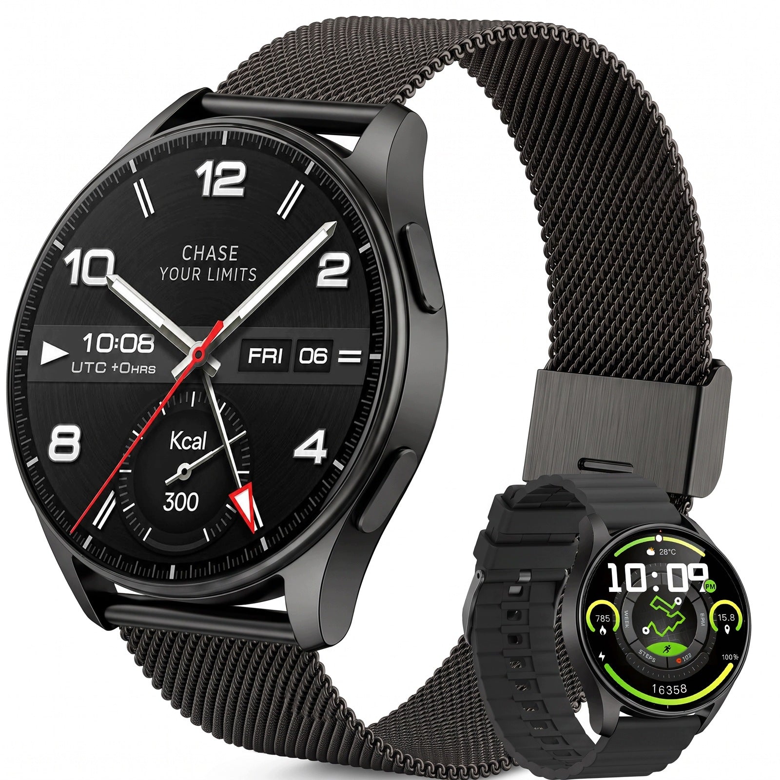 WOMEN'S SMARTWATCH GPS 400MAH WATCH COMPASS TALK HEART RATE MONITOR OXIMETER PL Brand Lazird