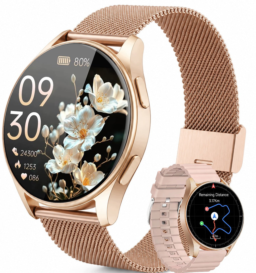 WOMEN'S SMARTWATCH GPS 400MAH WATCH COMPASS TALK HEART RATE MONITOR OXIMETER PL