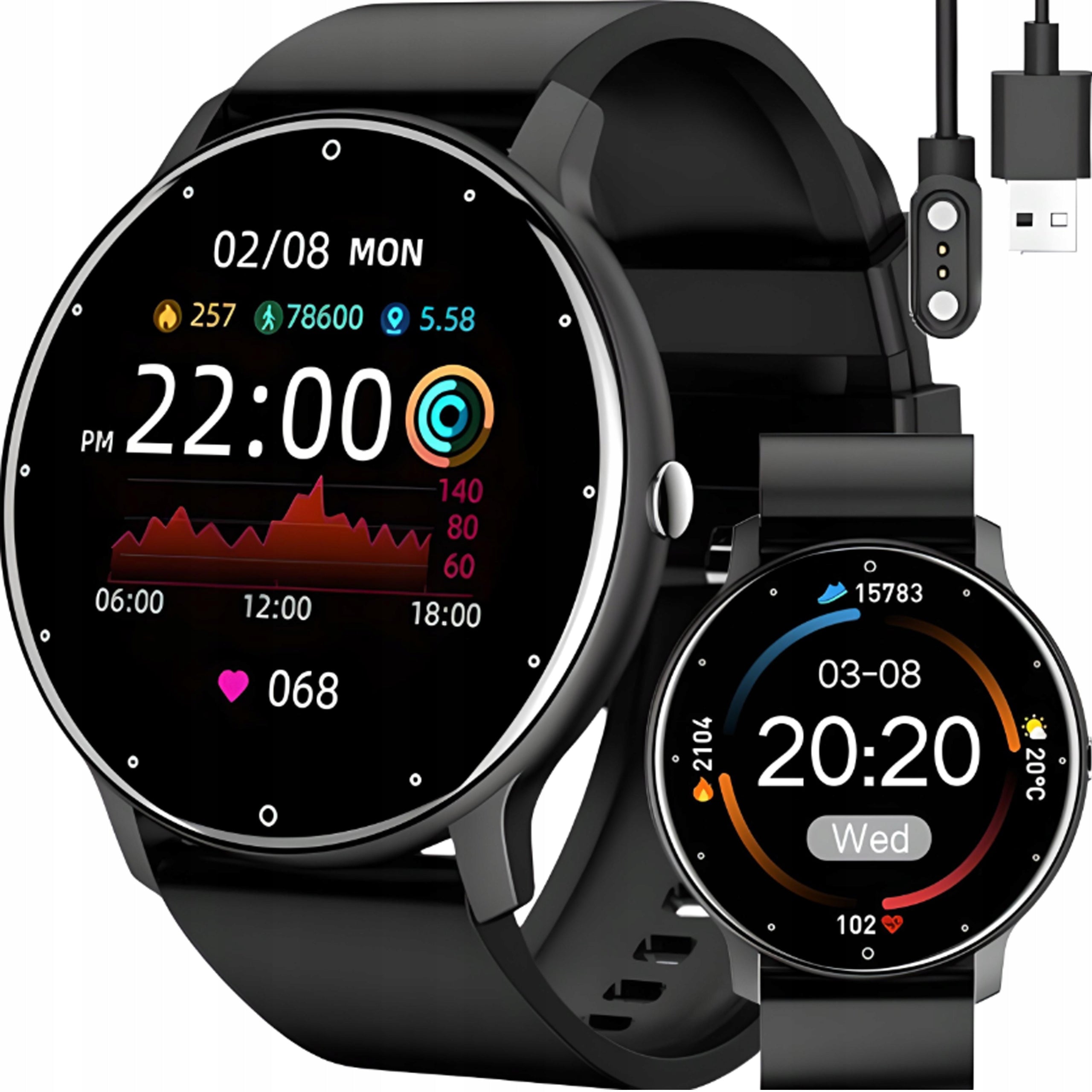 WOMEN'S SMARTWATCH IWATCH PRO SPORTS MODES APPLICATION Polish PROFI