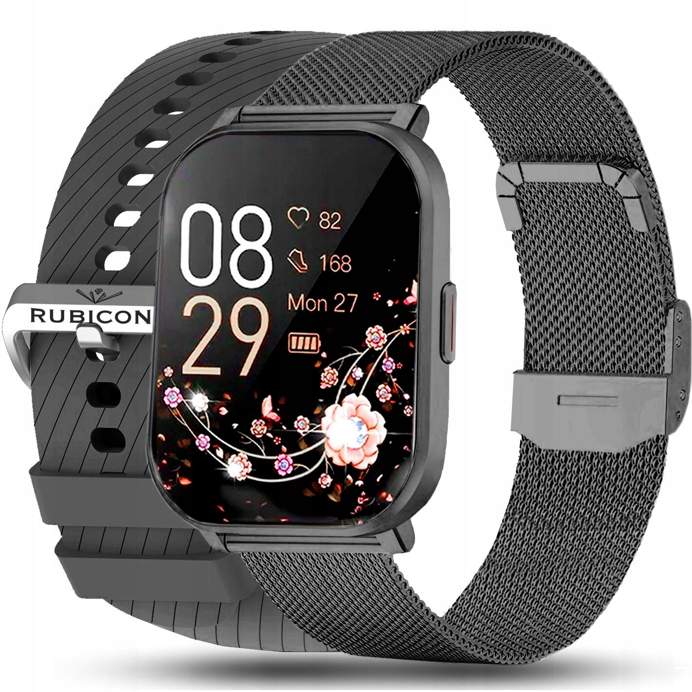 WOMEN'S SMARTWATCH POLISH MENU TALKING PULSE PRESSURE SPORT 2 STRIPES
