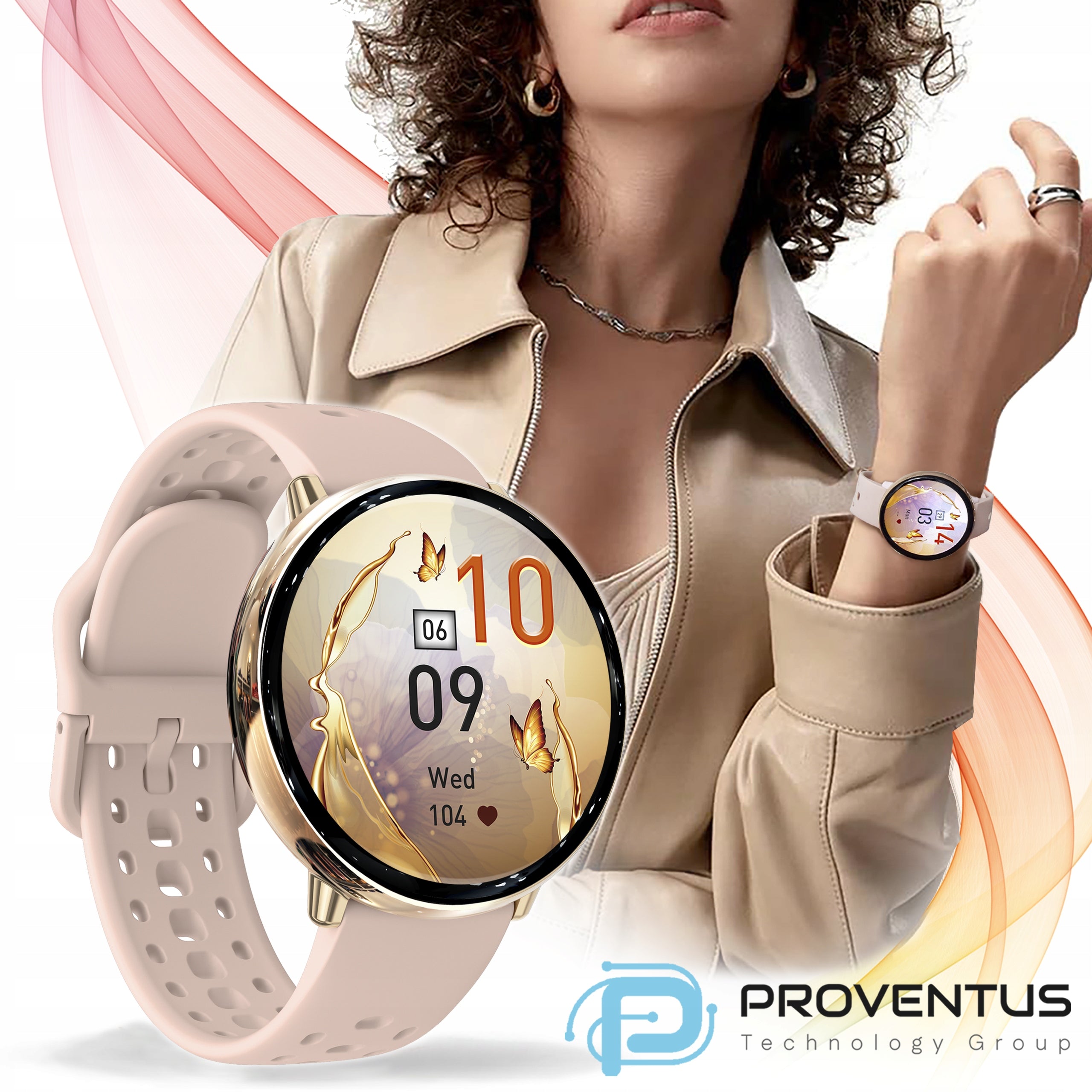 WOMEN'S SMARTWATCH WITH GPS CALL FUNCTION WATERPROOF SPORT MENU PL EAN (GTIN) 5905947552337