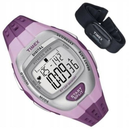 WOMEN'S SPORTS WATCH TIMEX RUNNING PULSE WATERPROOF BACKLIGHT ALARM
