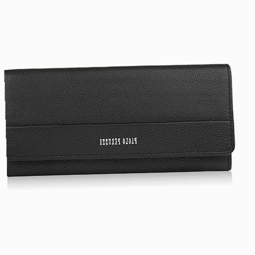 WOMEN'S WALLET LEATHER BLACK LARGE RFID FOR WOMEN ELEGANT WOMEN'S