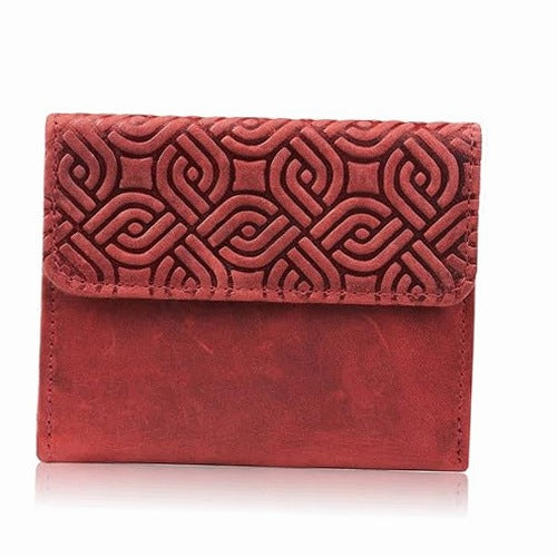 WOMEN'S WALLET LEATHER VINTAGE GEOMETRIC RFID FOR WOMAN GIFT