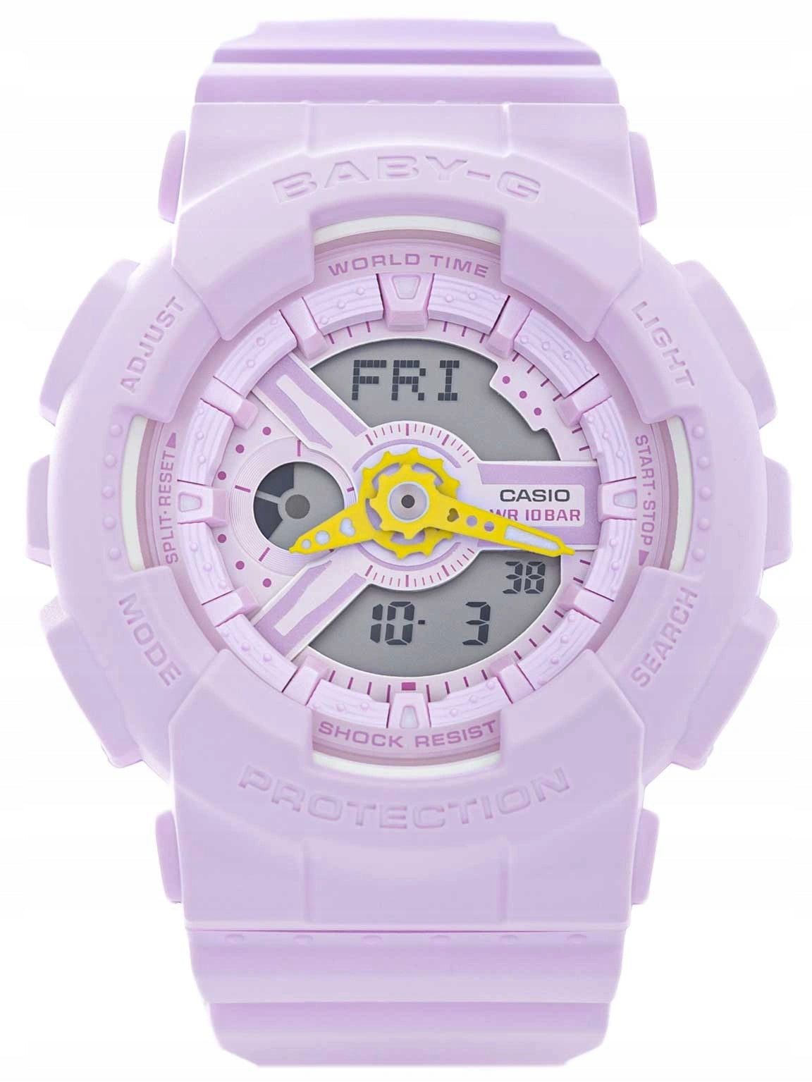WOMEN'S WATCH CASIO BA-110AH-6AER BABY-G PURPLE ON SPORTS STRAP 10BAR Packaging status original