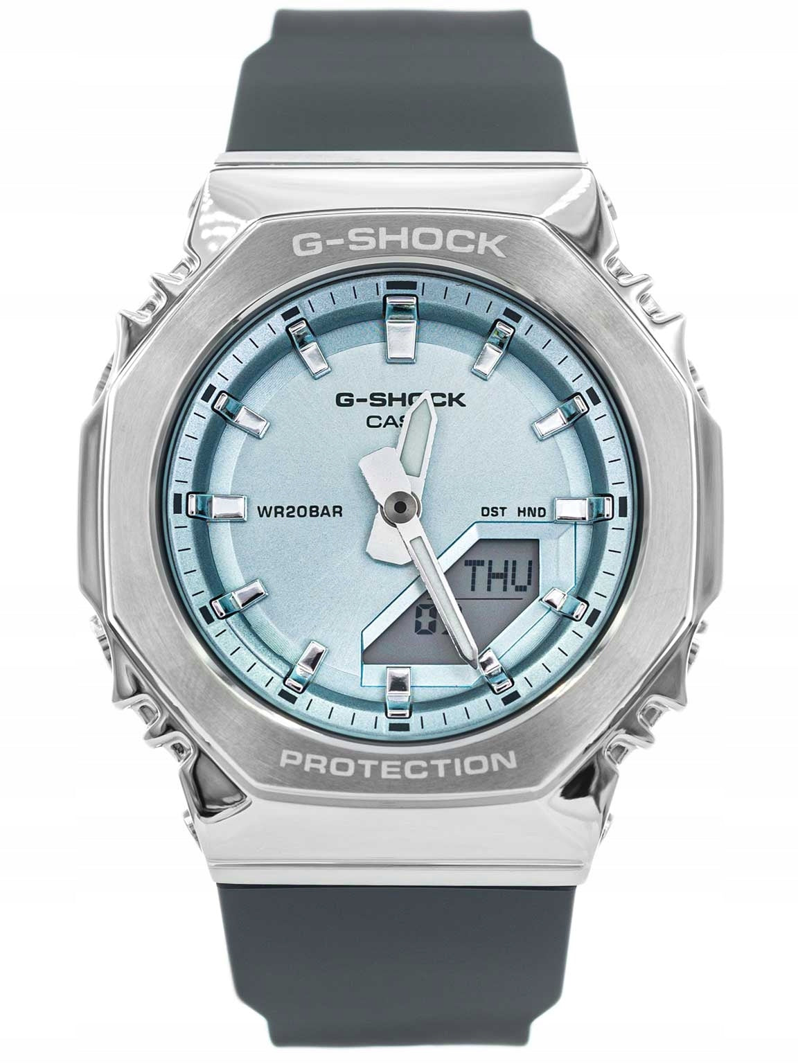 WOMEN'S WATCH CASIO GM-S2110-2AER G-SHOCK GREY ON SPORTS STRAP Brand CASIO