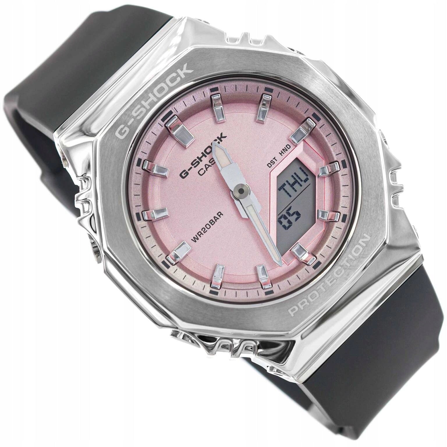 WOMEN'S WATCH CASIO GM-S2110-4AER G-SHOCK GREY ON SPORTS STRAP