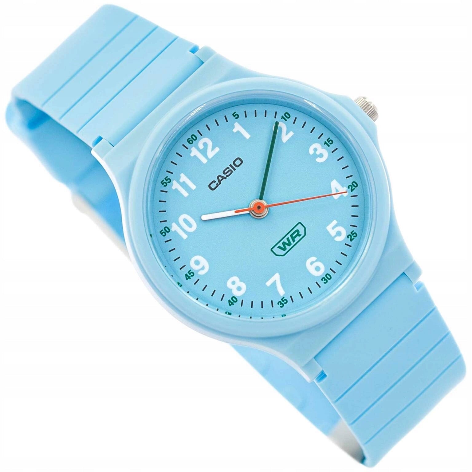 WOMEN'S WATCH CASIO LQ-24B-2BEF BLUE ON STRAP LIGHT ANALOG