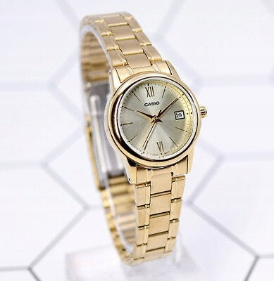 WOMEN'S WATCH CASIO LTP-V002G-9B3 + BOX Casio Packaging status original