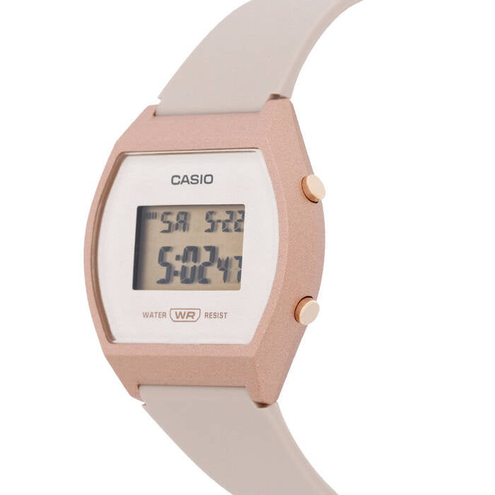 WOMEN'S WATCH CASIO Vintage Digital LW-204-4AEF + BOX + ENGRAVING Functions alarm clock date display stopwatch timer waterproof