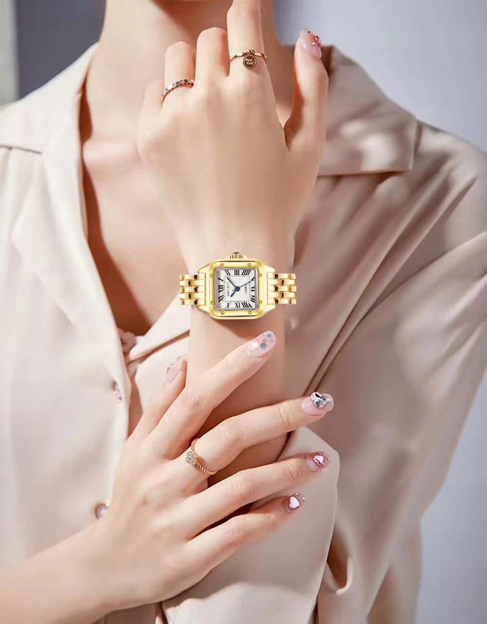 WOMEN'S WATCH CLASSIC SQUARE QUARTZ - CASE - GREALY Manufacturer code ES5368