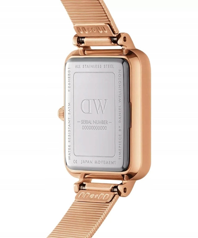 WOMEN'S WATCH DANIEL WELLINGTON Quadro Lumine Pressed Piano 20mm Product weight with unit packaging 0.029 kg