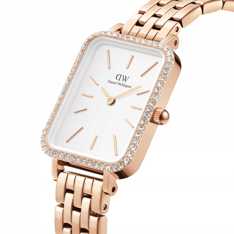 WOMEN'S WATCH DANIEL WELLINGTON Quadro Rose Gold DW00100672 BOX Brand Daniel Wellington