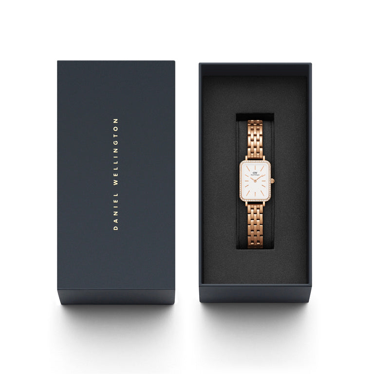 WOMEN'S WATCH DANIEL WELLINGTON Quadro Rose Gold DW00100672 BOX Product weight with unit packaging 0.3 kg