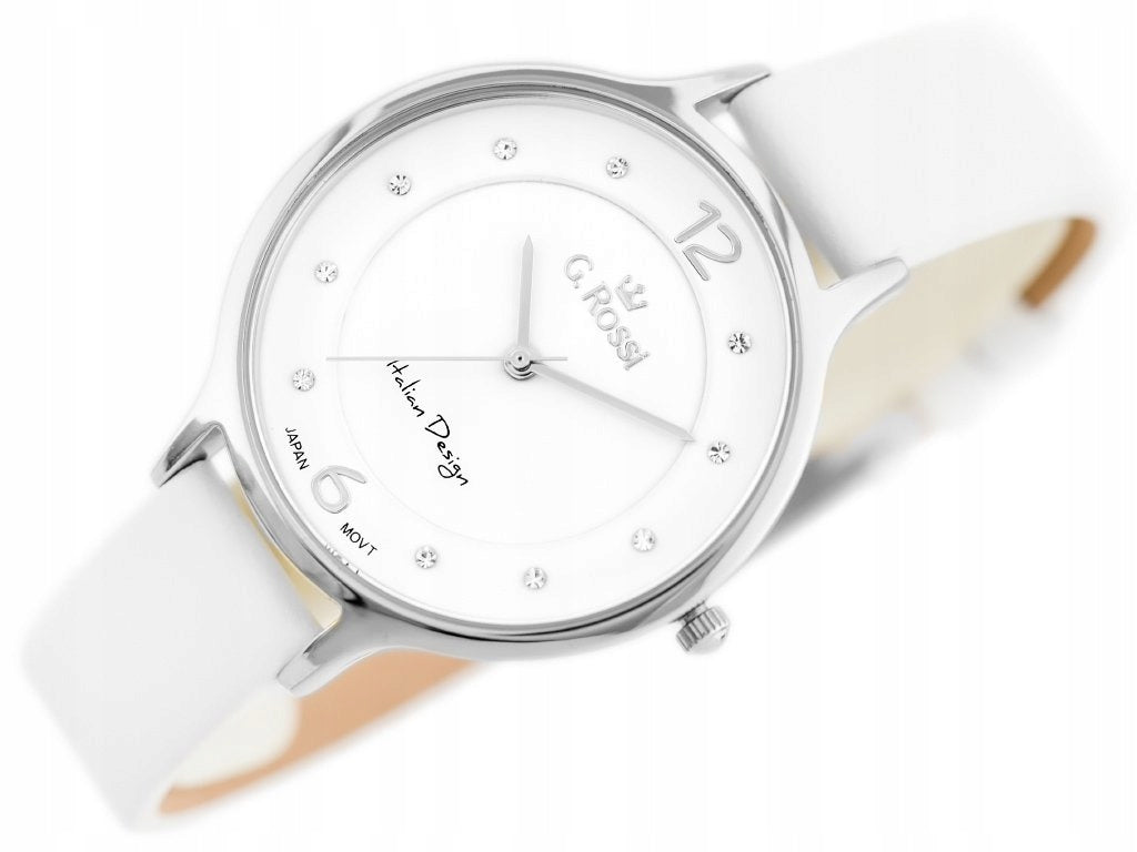 WOMEN'S WATCH G. ROSSI - 10411A-3C1 ON STRAP + BOX + ENGRAVING Brand G. Rossi