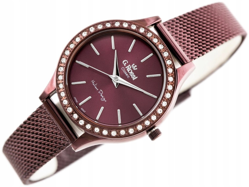 WOMEN'S WATCH G. ROSSI mesh +BOX +ENGRAVING Manufacturer code C10482B2