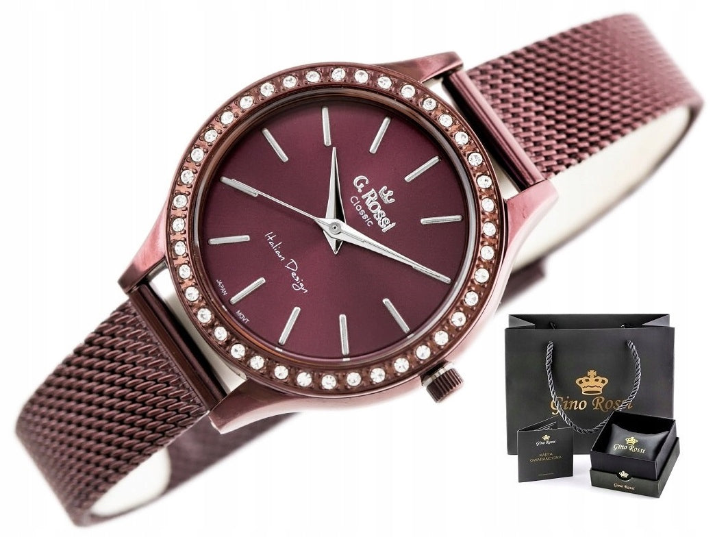 WOMEN'S WATCH G. ROSSI mesh +BOX +ENGRAVING