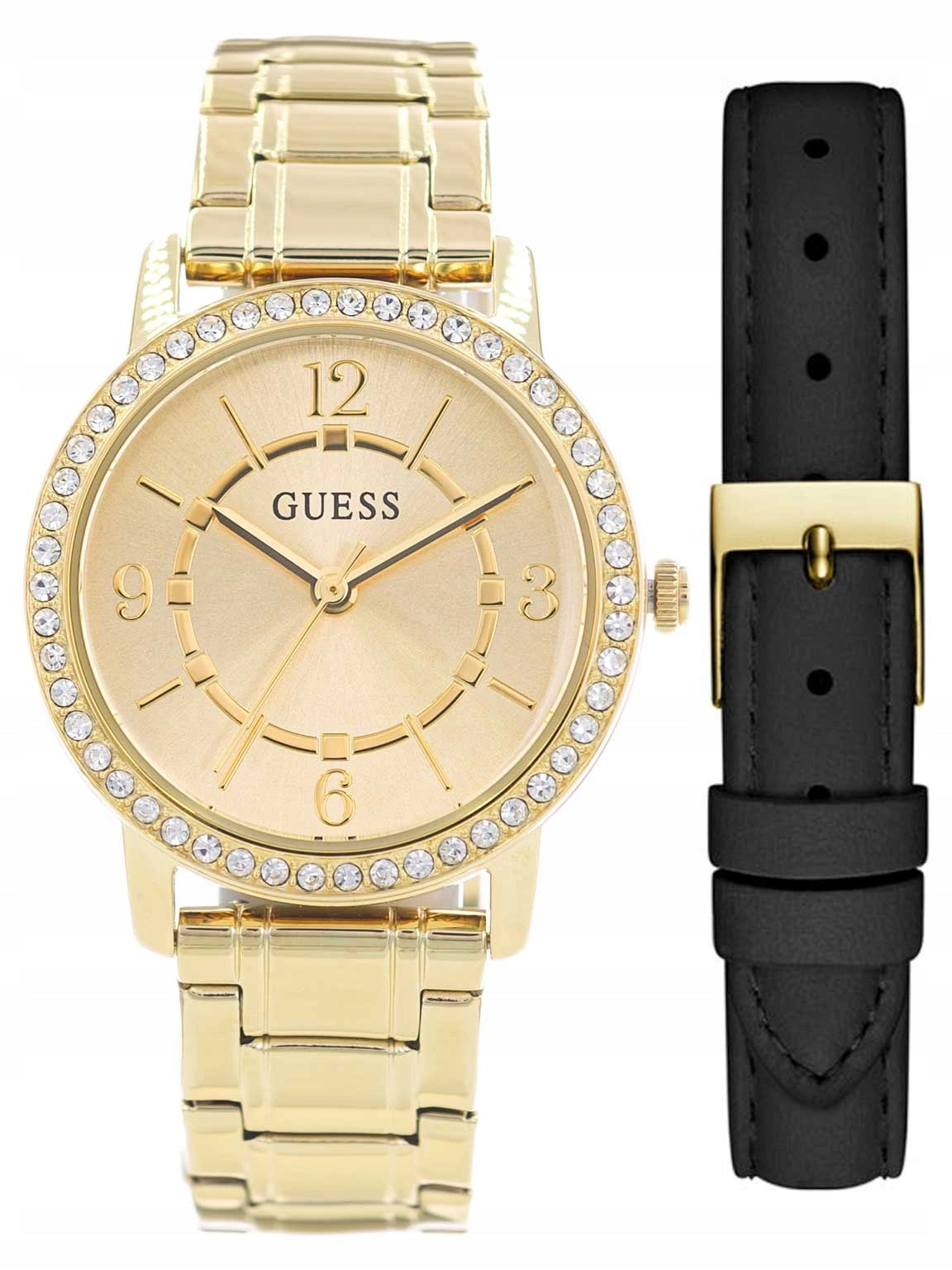 WOMEN'S WATCH GUESS GW0808L2 MELODY GLAMOUR GOLD SET WITH STRAP Packaging status original