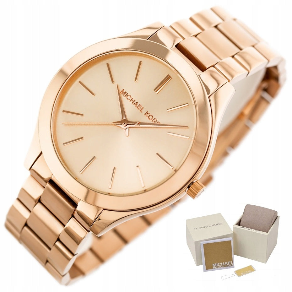 WOMEN'S WATCH MICHAEL KORS MK3197 SLIM RUNWAY ORIGINAL GW24 + BOX