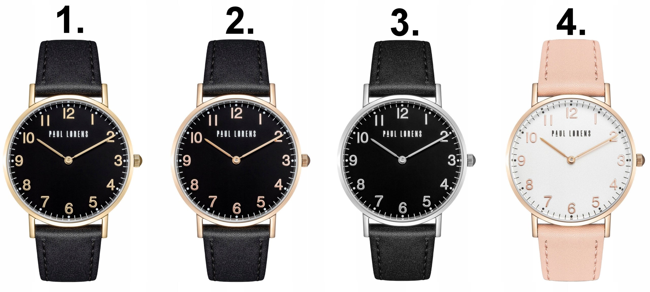 WOMEN'S WATCH PAUL LORENS CLARA digits leather +BOX +ENGRAVING Packaging status original