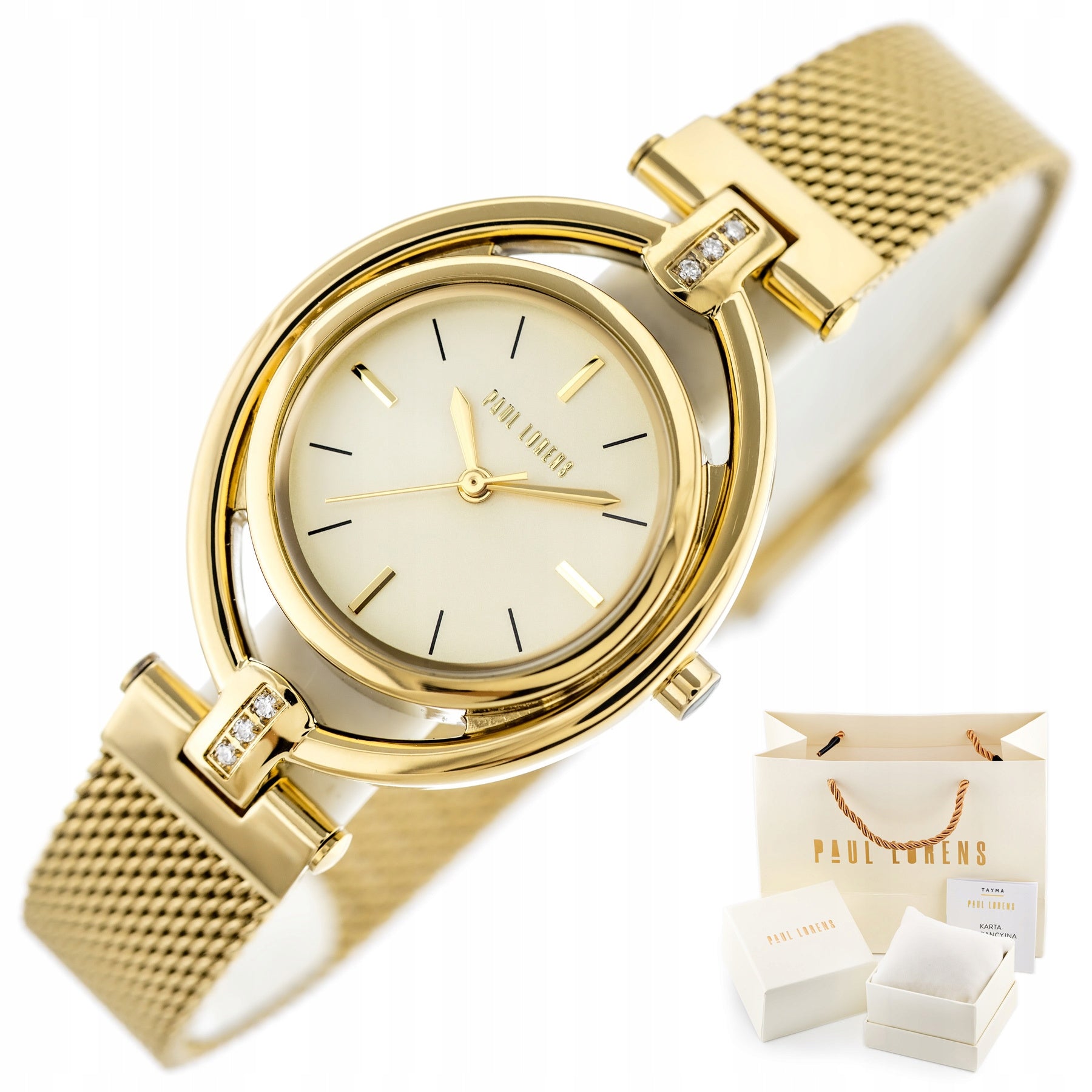 WOMEN'S WATCH PAUL LORENS PL13628 bracelet +BOX +ENGRAVING