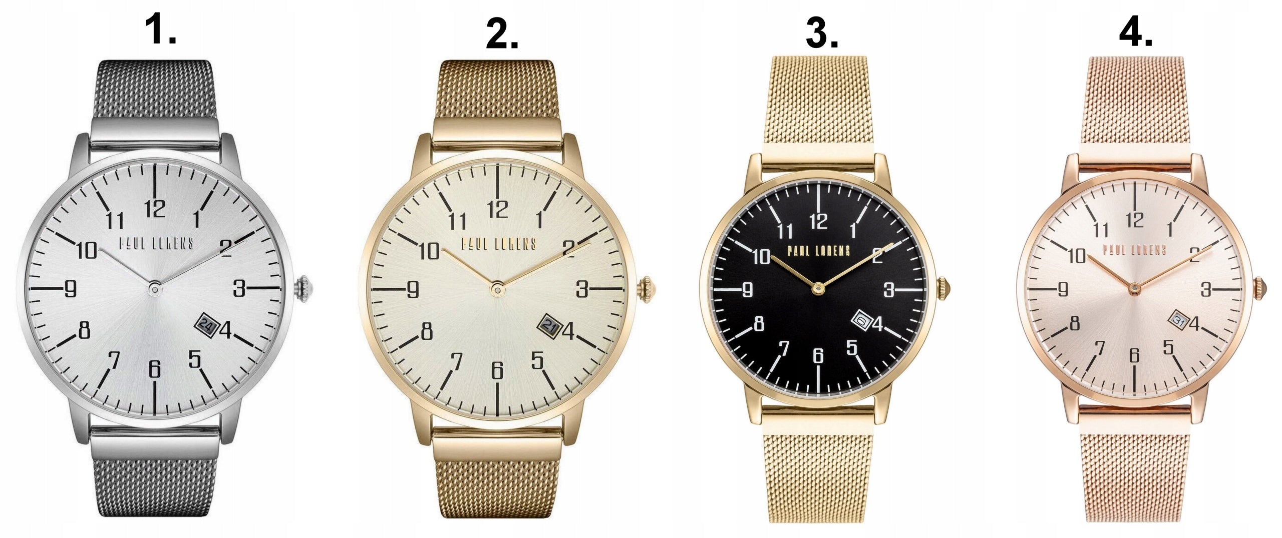 WOMEN'S WATCH PAUL LORENS RENNA +ENGRAVING GIFT SET digitS readable Brand Paul Lorens