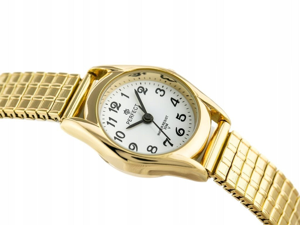 WOMEN'S WATCH PERFECT X133 Gold bracelet with elastic band stretch elastic Manufacturer code X165