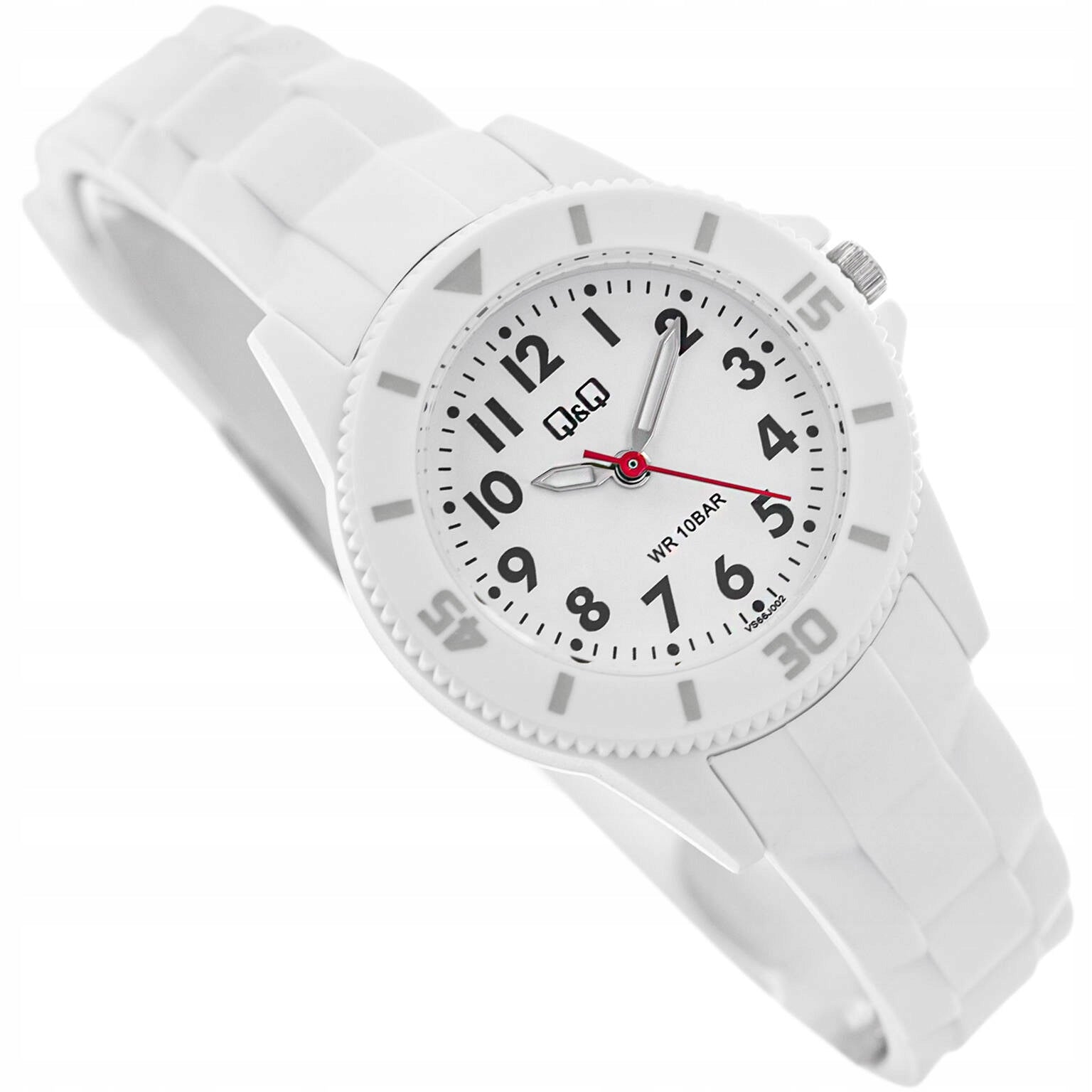 WOMEN'S WATCH QQ VS66J002Y WHITE CASUAL 100M