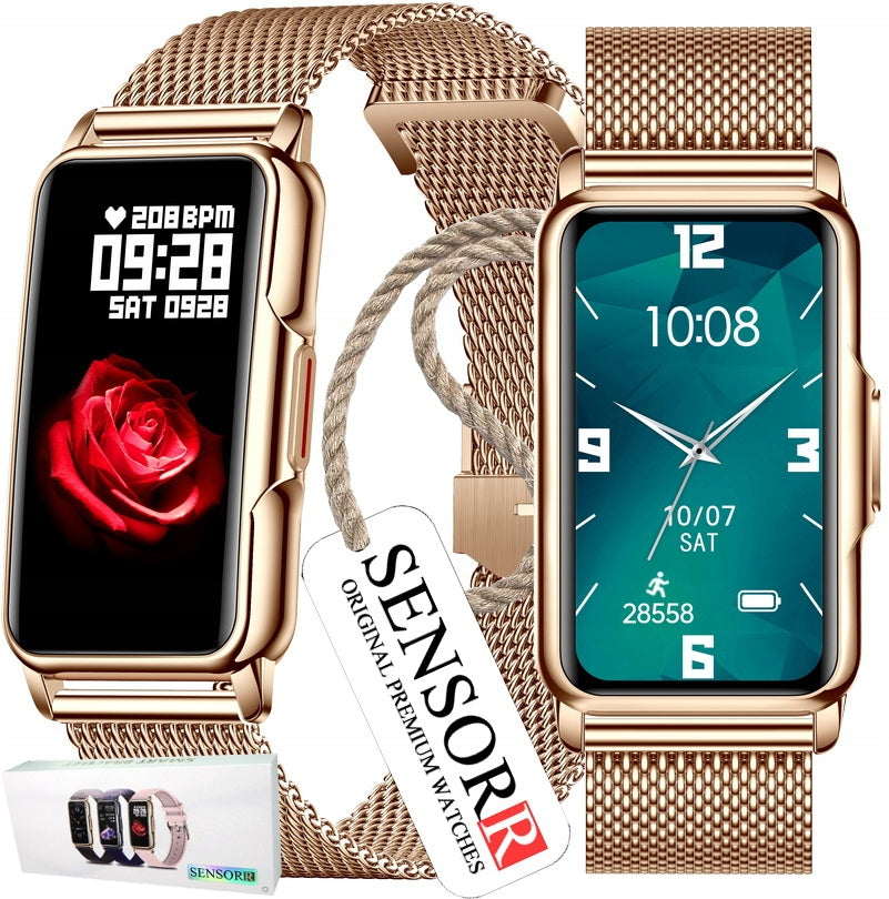 WOMEN'S WATCH SMARTWATCH FOR WOMEN HEART RATE MONITOR SMS POLISH MENU