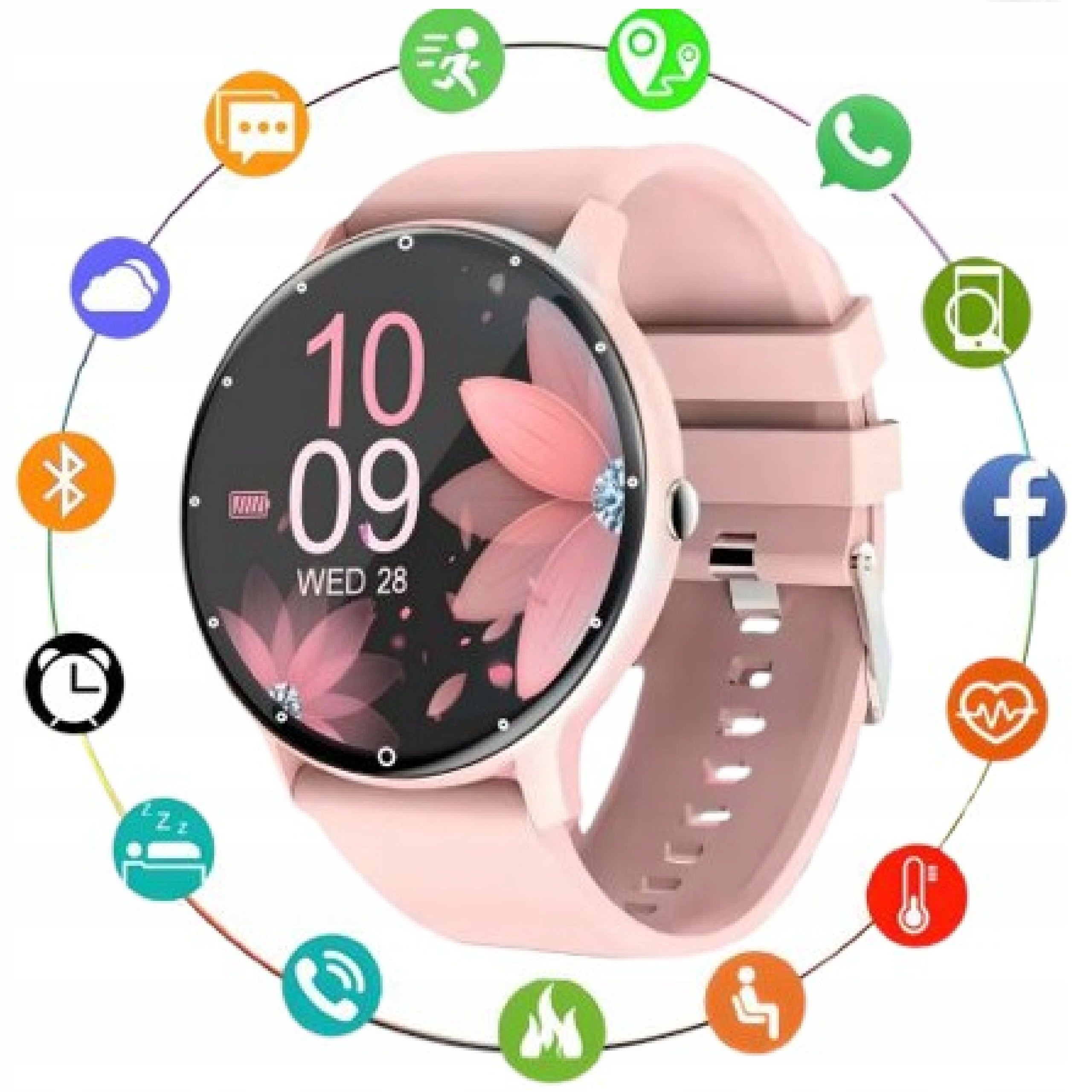 WOMEN'S WATCH SMARTWATCH WATERPROOF IPS LARGE DISPLAY SPORTS PULSE