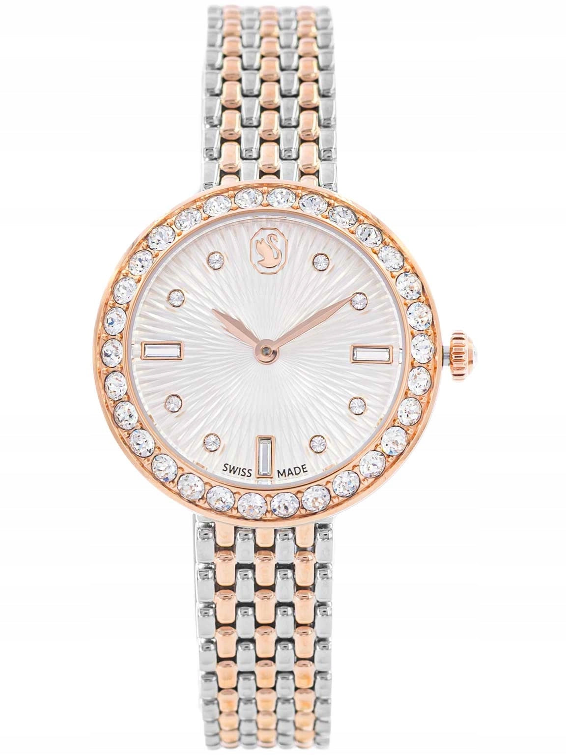 WOMEN'S WATCH SWAROVSKI 5672971 CERTA SILVER-PINK GOLD ON BRACELET Brand Swarovski