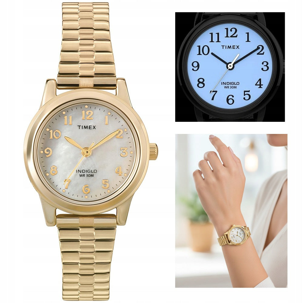 WOMEN'S WATCH TIMEX Essex T2M827 + BOX + ENGRAVING