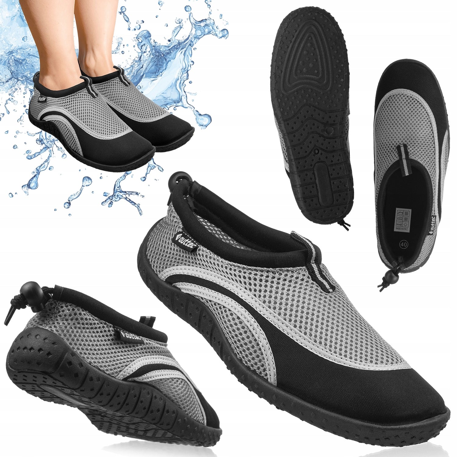 WOMEN'S WATER SHOES SWIMMING MEN'S ECHINACEA BEACH PULLER r.41 OUTTEC