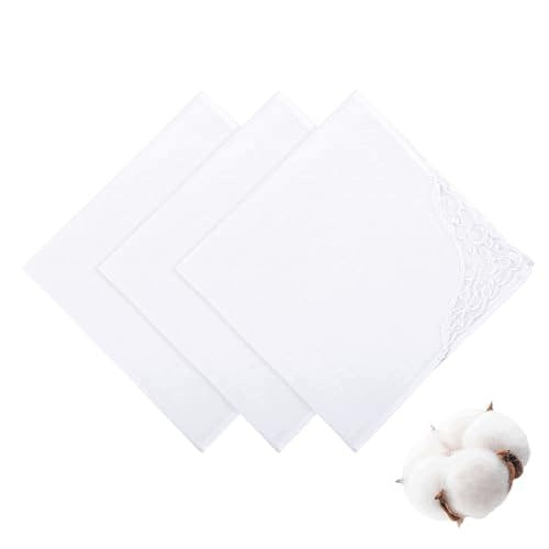 WOMEN'S WIPES COTTON WHITE LACE SET OF 3 PIECES FOR HOME Brand no brand