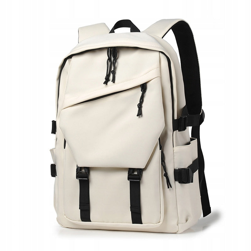 WOMEN'S YOUTH BACKPACK for School ON THE GO BEIGE FOR LAPTOP FOR A TRIP