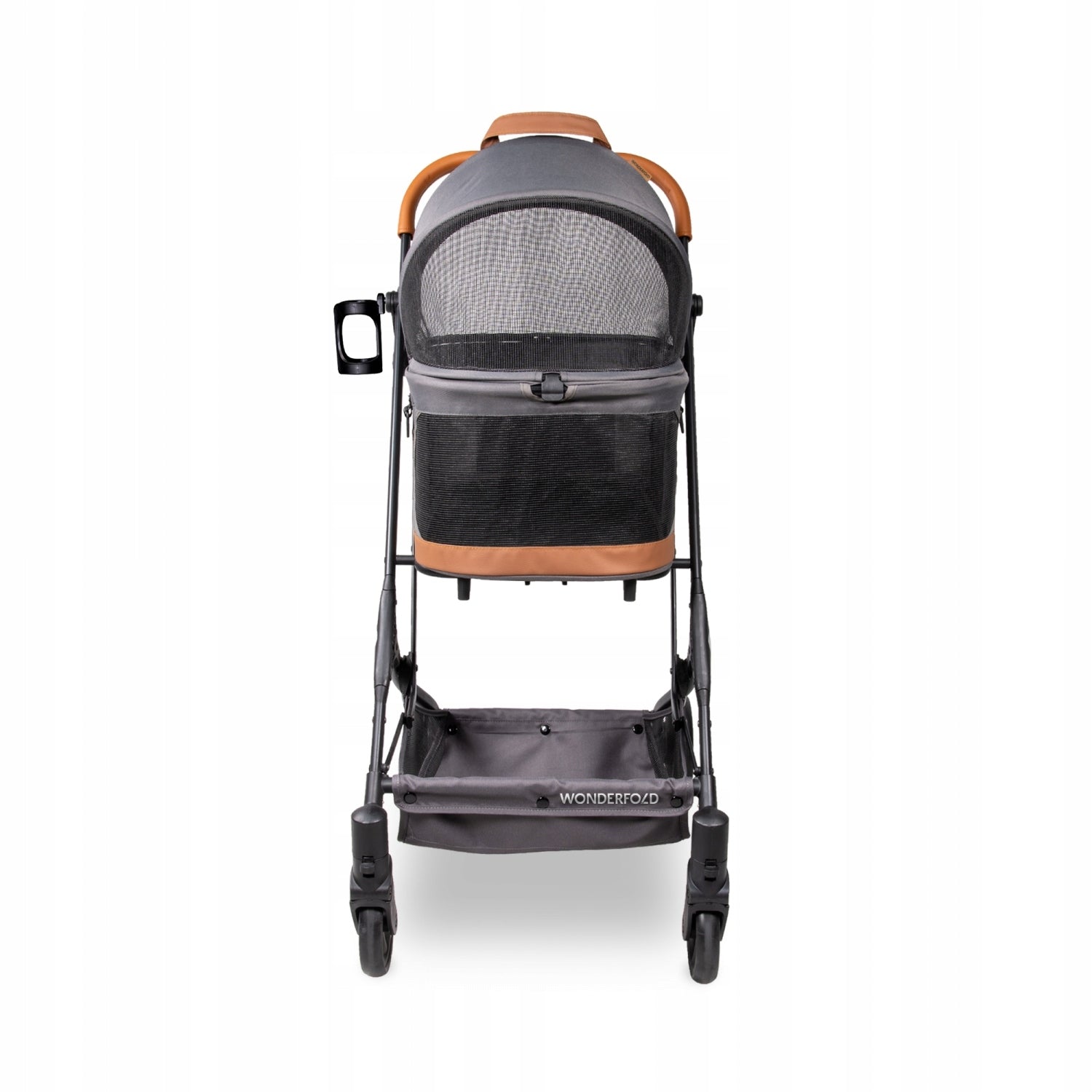 WONDERFOLD Bella Small Pet Stroller 3in1 P2 - GRAPHITE Packaging status original