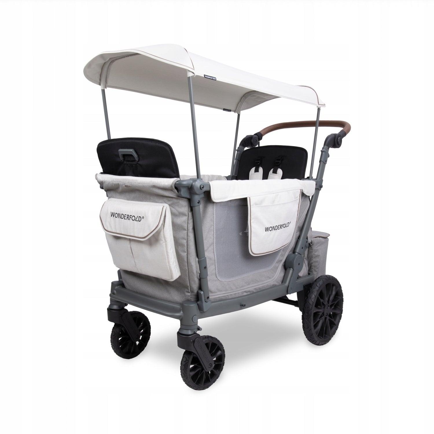 WONDERFOLD L2, pram, 2-seater wagon, folding, off-road, Gray
