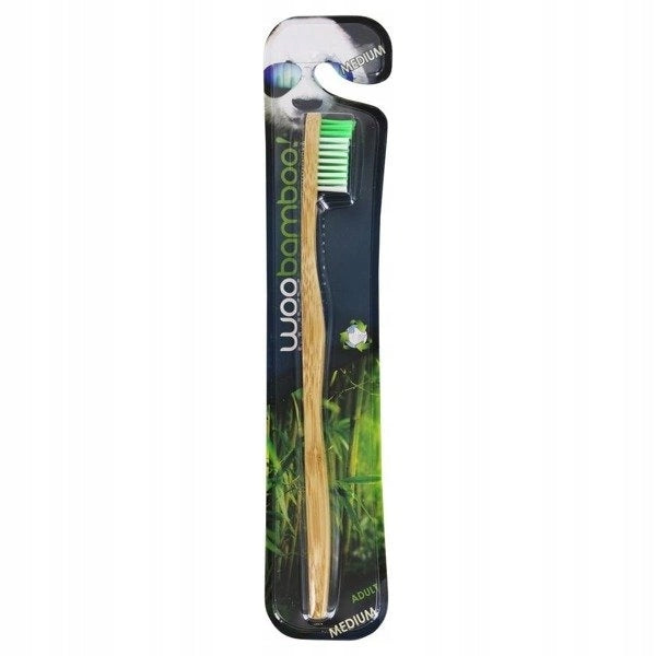 WOOBAMBOO medium soft bamboo toothbrush
