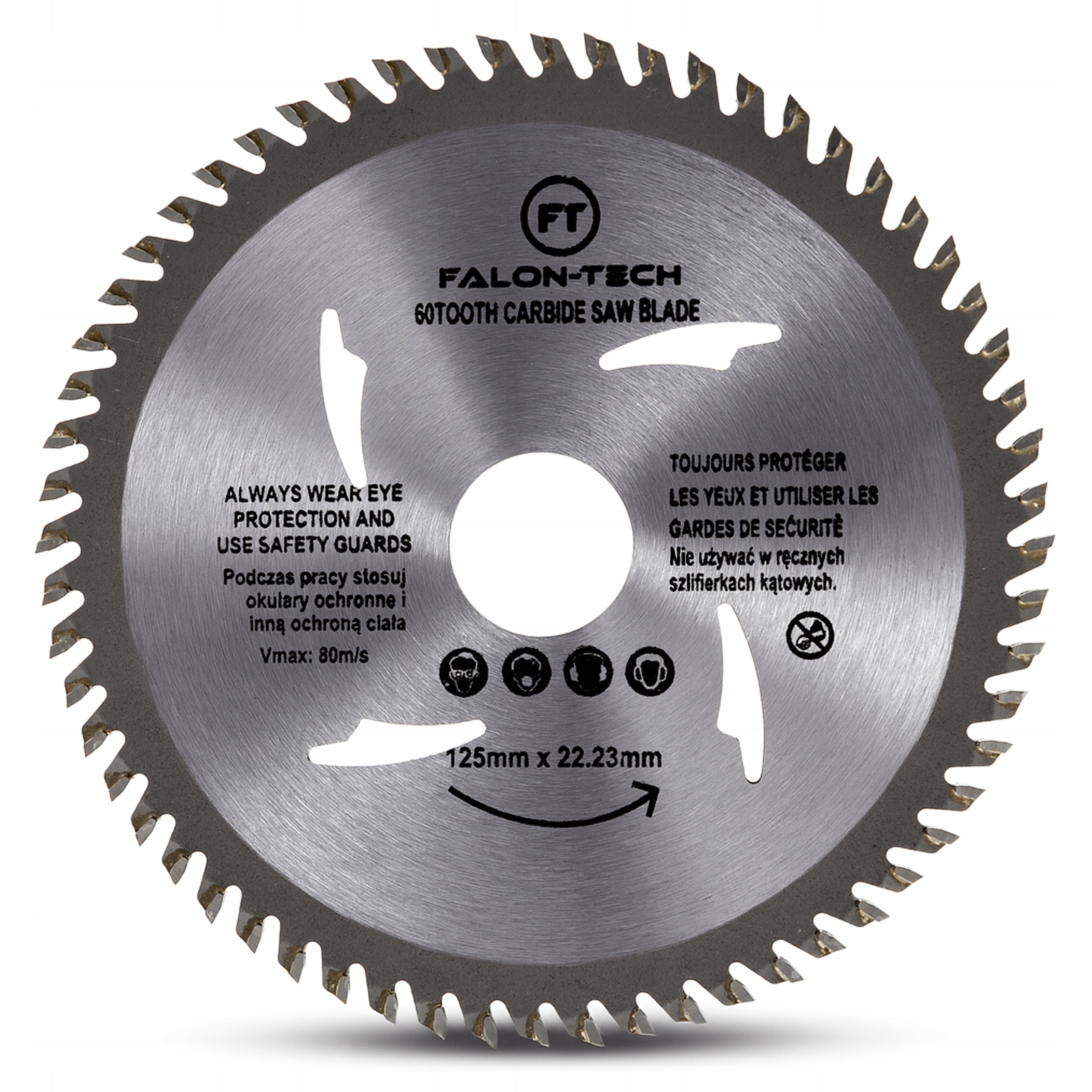 WOOD AND PLATE CUTTING DISC TREES 125mm 60T SAW BLADE