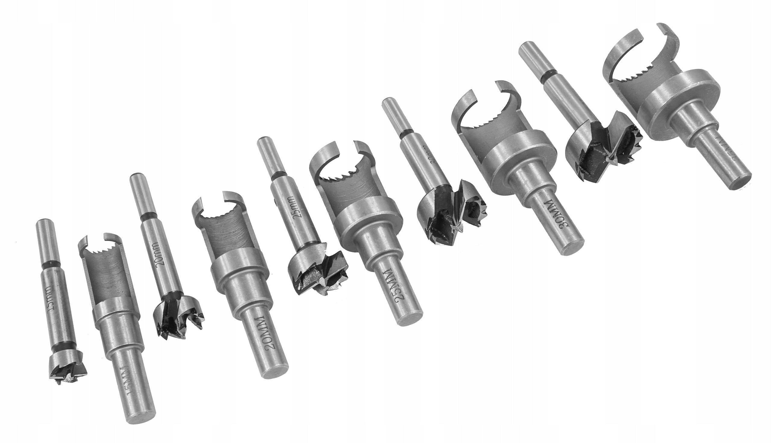 WOOD CUTTERS CAN DRILL BITS 10 PCS TREES 15-35mm Number of drill bits 10 pcs