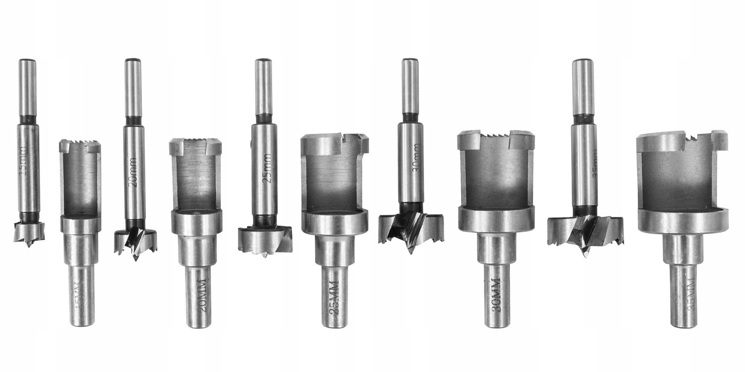 WOOD CUTTERS CAN DRILL BITS 10 PCS TREES 15-35mm Purpose for wood