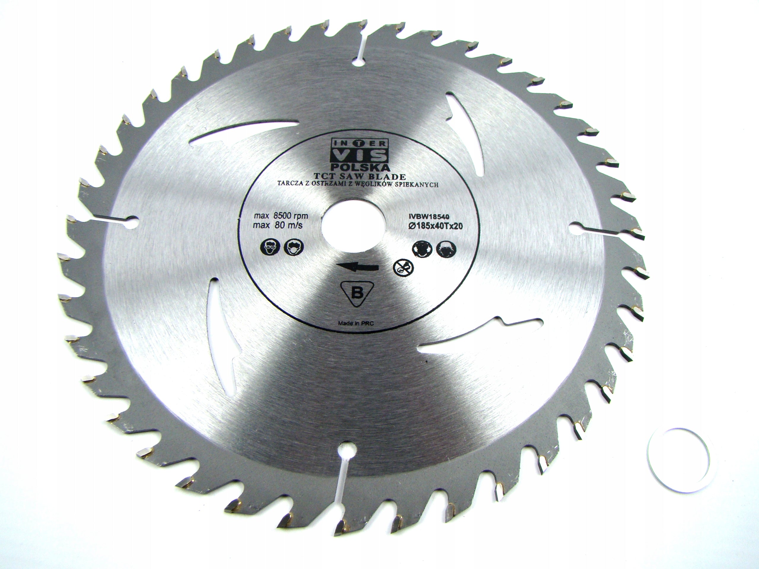 WOOD CUTTING DISC SPECTRAL VISION 185 MM 60 T hole 20/16 mm Brand Inter-Vis