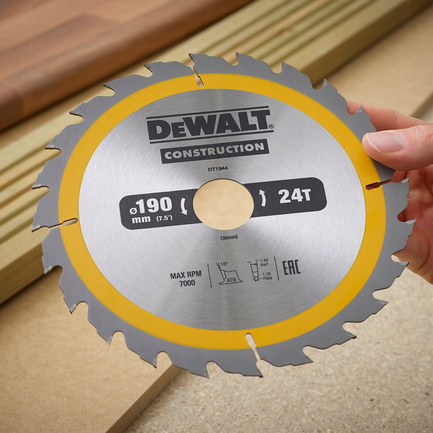 WOOD DISC 190x30 mm 24 teeth DeWalt DT1944 circular saw CONSTRUCTION Packaging status original