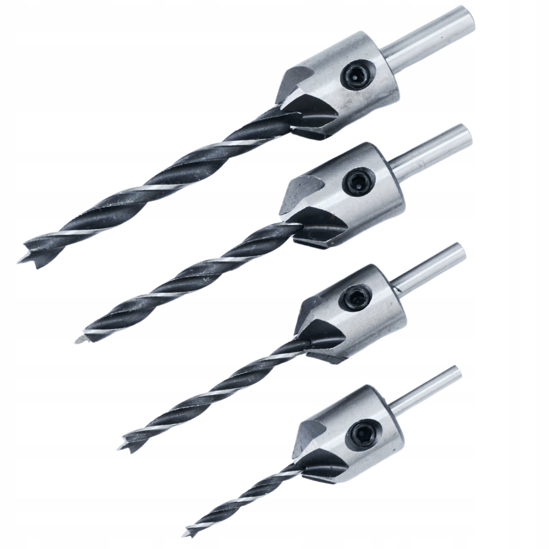 WOOD DRILL BITS FOR CHIPBOARD MDF OSB WITH DREDGE 4 PIECES 3-6MM BL. Manufacturer code 33013