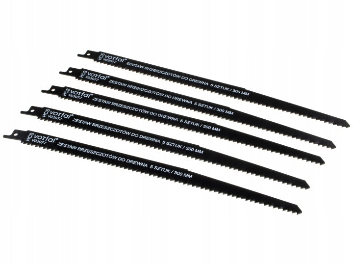 WOOD RECIPROCATING SAW BLADE 240mm HCS 5PCS FOX TAIL Manufacturer code V03077