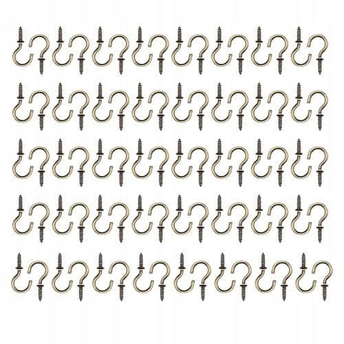 WOOD SCREW HOOKS 3 CM STAINLESS STEEL HANGING 80 PCS STEEL Brand no brand